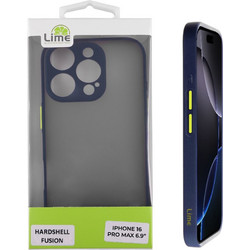 Lime Successories Lime Θηκη Iphone 16 Pro Max 6.9'' Hardshell Fusion Full Camera Protection Blue With Yellow KEYS