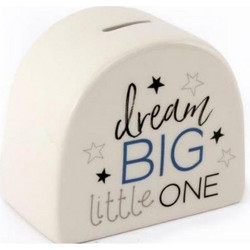 Kουμπαράς κεραμ. DREAM BIG 14x12x8cm