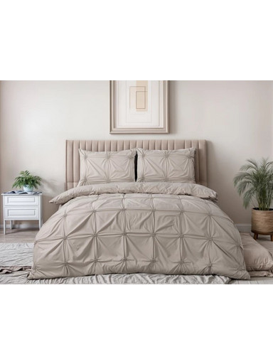 Παπλωματοθήκη 200 x 200/220cm Χρώματος Taupe SLEEPTIME 8720578101665