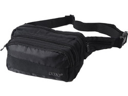 Polo Double Square Ανδρικό Τσαντάκι Μέσης Μαύρο 9-08-106-20