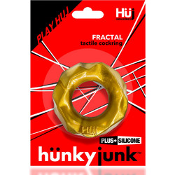 Hunkyjunk Fractal Tactile Ελαστικό Δαχτυλίδι Πέους 5cm Χρυσό