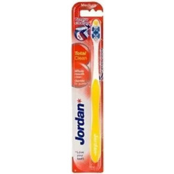 Jordan Total Clean Medium Οδοντόβουρτσα Κίτρινη
