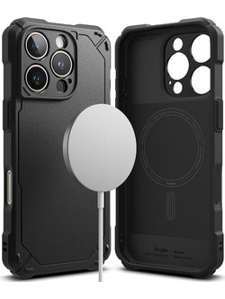 Ringke Rugged Gear Magnetic MagSafe Back Cover Black (iPhone 16 Pro Max)