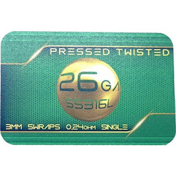 Tesla Handcrafted Coils Premade Coils Pressed Twisted SS316L (2x26ga) 0.24 Ohm