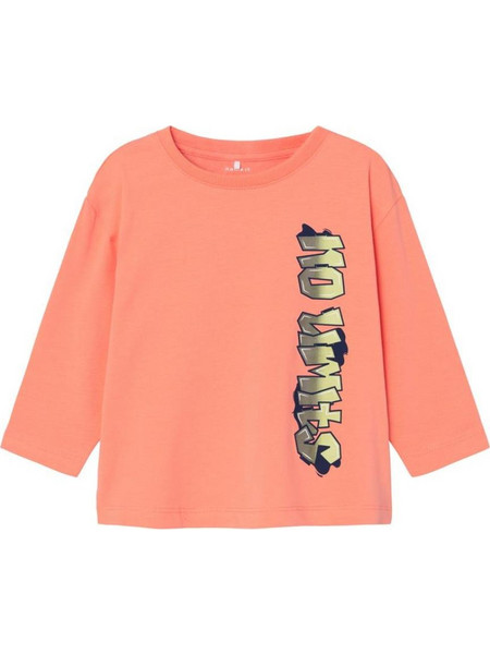 Μπλούζα μακό αγόρι name it-13233075-Fusion Coral