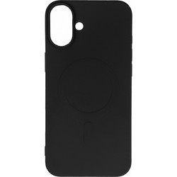 Liquid Silicone Case MagSafe for iPhone 16 Plus - black