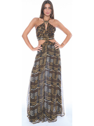 Miss Bikini Maxi Καλοκαιρινό Φόρεμα V3045D