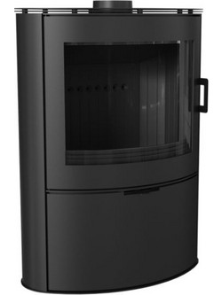 Kratki KOZA/AB/S/2/BLACK Ατσάλινη Ξυλόσομπα 10kW