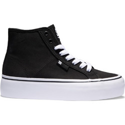 DC Manual Hi Γυναικεία Sneakers Flatforms Μποτάκια Μαύρα ADJS300296-BKW