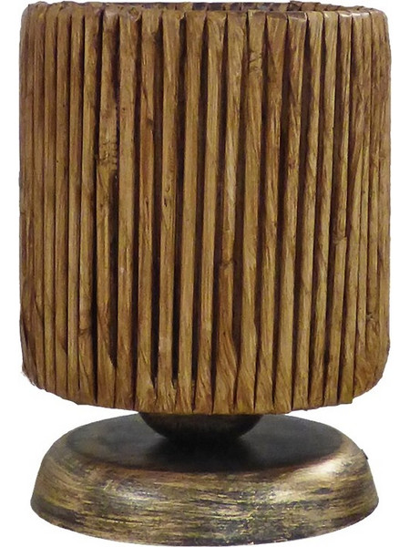 Heronia Lighting TL-07 Πορτατίφ Ε27 Καφέ Bronze Φ15xΥ20cm