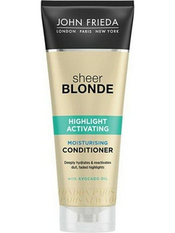 John Frieda Sheer Blonde Highlight Activating Conditioner για Προστασία Χρώματος & Επανόρθωση για Βαμμένα Μαλλιά 250ml