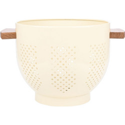 Estia ESTIA ΣΟΥΡΩΤΗΡΙ ΖΥΜΑΡΙΚΩΝ ALLURE ΑΛΟΥΜΙΝΙΟΥ 22cm ΜΕ ΞΥΛΙΝΕΣ ΛΑΒΕΣ IVORY