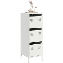 Ντουλάπι Λευκό 39x35x103,5 εκ. από Ατσάλι 851405