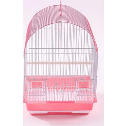 Μεταλλικό κλουβί ES KOURK Μ30xΠ23xΥ39cm - Ροζ