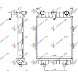 Ψυγειο Βοηθητικο 2.0 Tfsi - S3 Βενζινη (215x180x26) Audi A3 Sport SEDAN/CABRIO 16-20 - 132306371