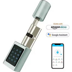 Κύλινδρος SMART Wi-Fi KOURK IP66 με κωδικό, NFC, RFID κάρτα, Εφεδρικό κλειδί - Tuya