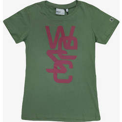 WESC Women Overlay T-Shirt - BAY LEAF - 114WE-00115-BAYLEAF