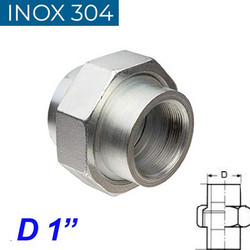 INOX 304 Ρακόρ 1"