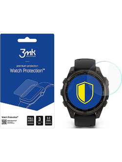 Hybrid Glass Garmin Fenix 8 Solar / Sapphire 47mm 3MK Premium Flexible Glass Αντιχαρακτικό Προστατευτικό Υβριδικό Οθόνης 0.2mm 3 Τεμάχια (5903108604789)