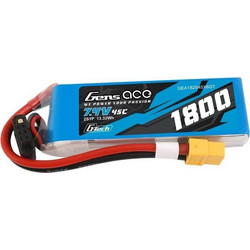 Gens ace GensAce G-Tech LiPo 1800mAh 7.4V 45C 2S1P XT60 Battery - (GEA182S45X6GT)