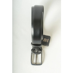 Legend Accessories Μαύρη Δερμάτινη Ζώνη Λουστρίνι 3,5cm