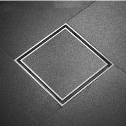 NARON Τετράγωνο σιφώνι μπάνιου 15εκ X 15εκ NR2010 CHROME