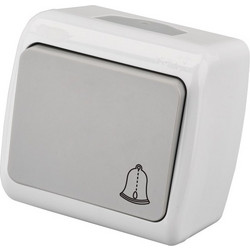 Entac Stephan surface mounted doorbell switch IP54