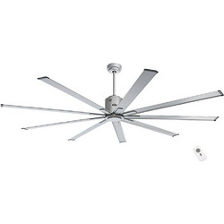 CasaFan Big Smooth Eco TS Ανεμιστήρας Οροφής 221cm 29W με Τηλεχειριστήριο Ασημί