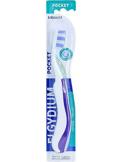 Elgydium Pocket Medium Οδοντόβουρτσα Μωβ