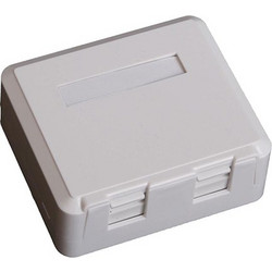 EuroLan LY-SB04B UTP socket, for 2x keystone (without keystones)