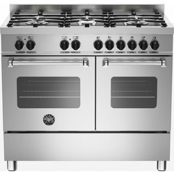 Bertazzoni MAS106L2EXT Κουζίνα Ηλεκτρική 6lt με Εστίες Αερίου 99.5cm