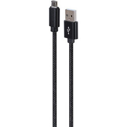 Gembird Braided USB 2.0 to micro USB Cable Μαύρο 1.8m 1τμχ