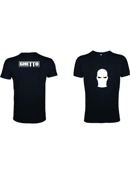 Ghetto White Mask Black T-Shirt for Women's | Somewhere We Belong