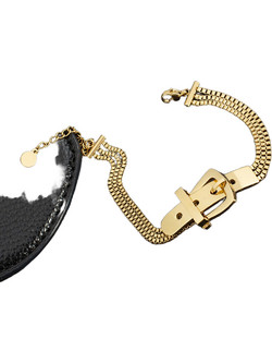Ghetto Βραχιόλη Belt Buckle Χρυσό 18K