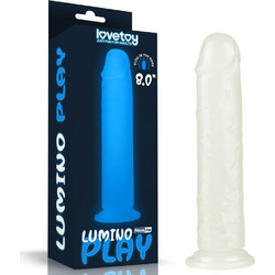 Lovetoy Lumino Play Glow In The Dark Ρεαλιστικό Dildo με Βεντούζα 21cm Μπλε