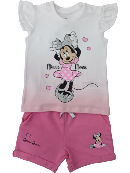 Μπλούζα με Σορτσάκι Happy Minnie Pink 80101900008