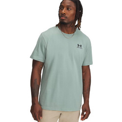 Under Armour Logo Embroidered Heavyweight Short Sleeve Ανδρικό Αθλητικό T-Shirt Πράσινο Mint 1373997-348