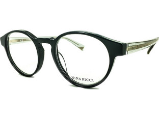 Nina Ricci VNR021 0700 Ανδρικός Σκελετός Γυαλιών Οράσεως Κοκάλινος Μαύρος Διαφανές