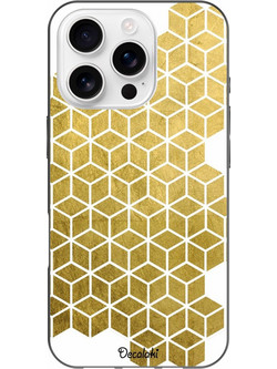 Gold Cubes Θήκη Κινητού Σχέδιο 50038 - iPhone, iPhone 16 Pro, Soft TPU Case