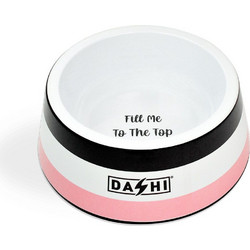 STRIPES PINK & BLACK BOWL Small (DBOWL25) 570 ML Φ 18,5 CM χ H 7,5 CM