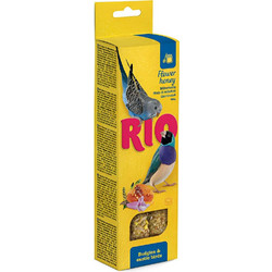 Rio Sticks Budgies & Exotic Birds with Flower & Honey 2τμχ