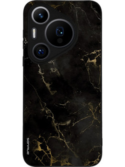 Sonique Marble Series Back Cover Black 01 (Huawei Pura 70 Pro)