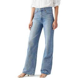 Levi's Ribcage Ψηλόμεσο Γυναικείο Τζιν Παντελόνι Relaxed Εφαρμογή Καμπάνα Μπλε A6081-0020
