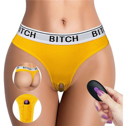 Lovetoy Ingen Bitch Vibrating Panties L Δονητής Εσωρούχου για Ζευγάρια με Τηλεχειριστήριο Μαύρος