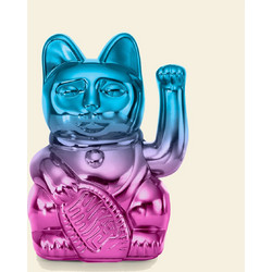 Donkey Διακοσμητική Γάτα Πλαστική Lucky Cat Player One 10x8x15 - Γυαλιστερό Μπλε I Ροζ