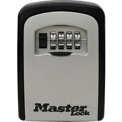 Master Lock Κλειδοθήκη Τοίχου Μεταλλική Γκρι με Συνδυασμό 8.5x3.6x11.5cm