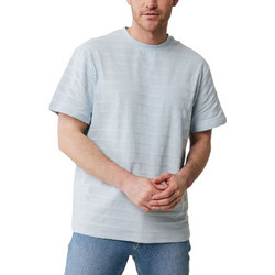 Μπλούζα Κοντομάνικη Mexx Pique t-shirt with structured stripes MF007806841M-Sky Blue Ανδρικό