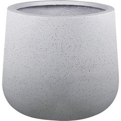 MarHome Fiberclay Small Κασπώ Στρογγυλό Λευκό Φ25x22cm