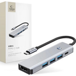 Tech-Protect HB01 USB-C Docking Station με HDMI PD Ethernet