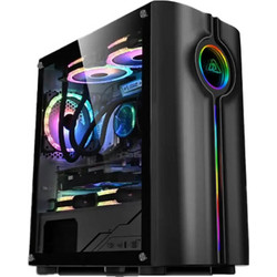 Armaggeddon Tron Holo 3 Black Gaming Micro Tower Κουτί Υπολογιστή με Πλαϊνό Παράθυρο